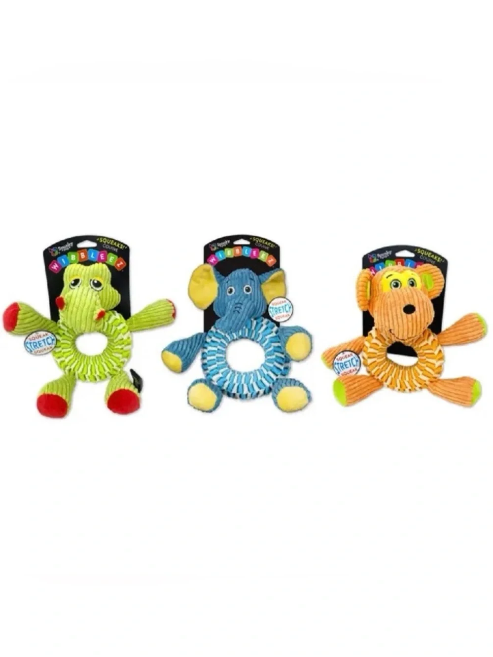 Beige Wibbleez Stretch and Tug Toys Orange